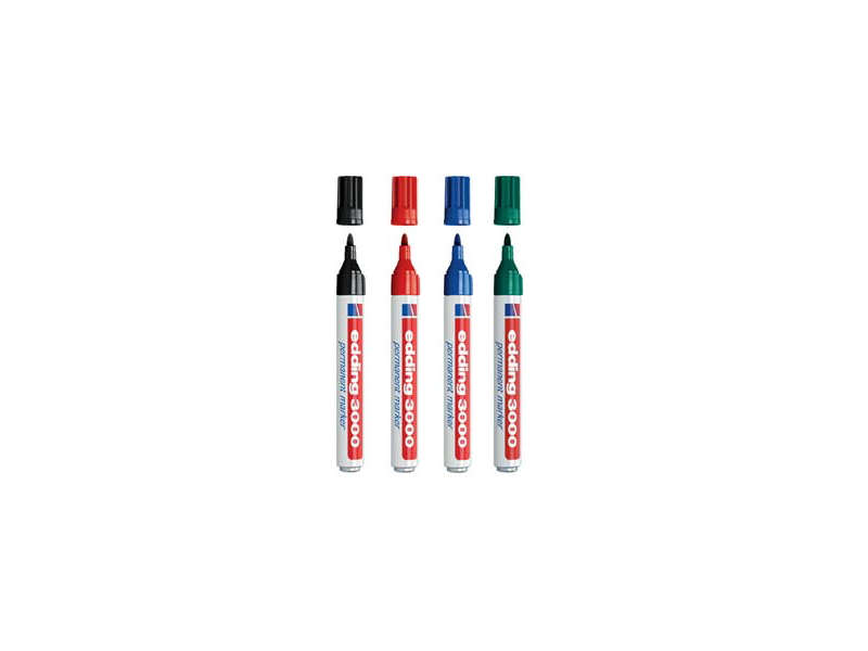 ROTULADOR PERMANENTE ROJO EDDING 3000