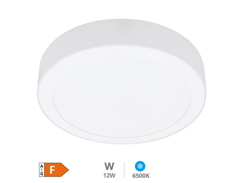DOWNLIGHT SUPERFICIE LED REDONDO BOGUR 12W 6500K BLANCO