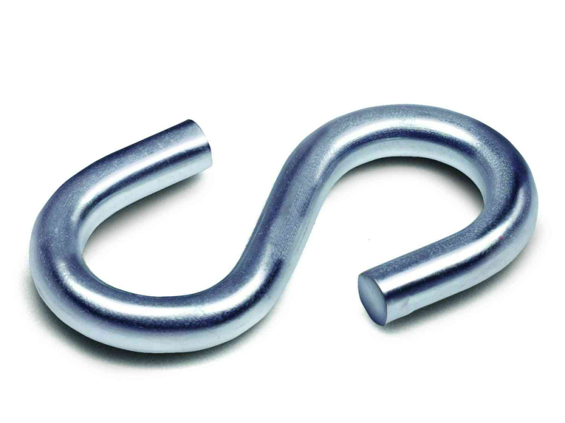 GANCHO "S" 4 MM GALVANIZADO