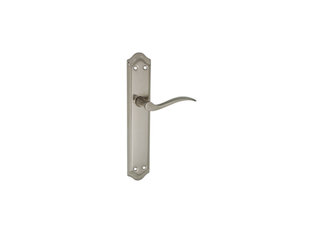 JUEGO MANILLA CON PLACA NIQUEL SATINADO