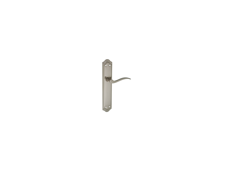JUEGO MANILLA CON PLACA NIQUEL SATINADO