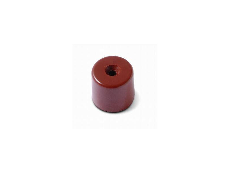 TOPE PUERTA ALTO CON TORNILLO MARRON 2UDS