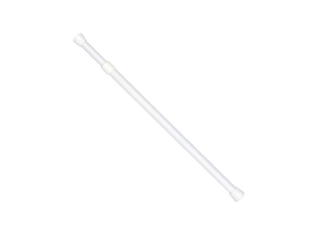 BARRA PORTAVISILLOS EXTENSIBLE 46 - 80CM 8MM BLANCO