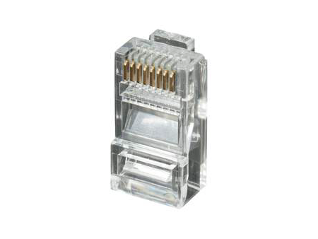 CONECTOR RJ45 8 VIAS RED TRANSPARENTE