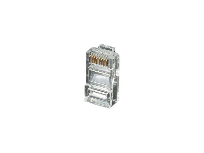 CONECTOR RJ45 8 VIAS RED TRANSPARENTE