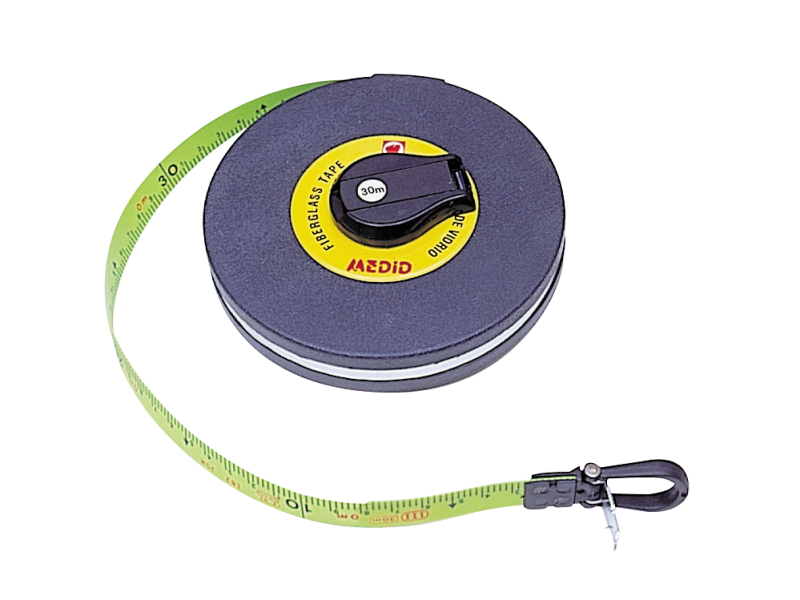 CINTA METRICA FIBRA VIDRIO FLUORESCENTE 50M 15MM