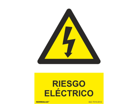 SEÑAL PVC 210 X 300MM "RIESGO ELECTRICO"