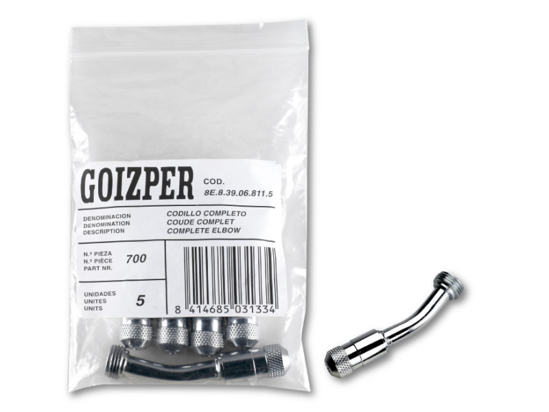 CODILLO METALICO COMPLETO P/SUPER-AGRO 16 Nº PIEZA 700 8E.8.39.06.811.5        