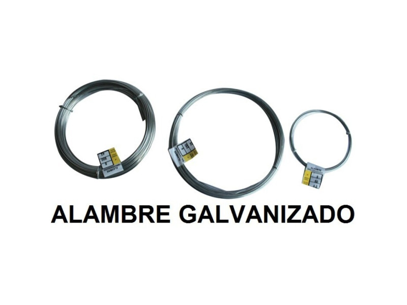 ROLLO ALAMBRE GALVANIZADO Nº10 500GR 30 METROS