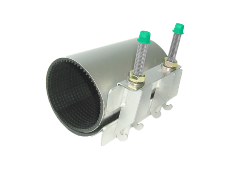 ABRAZADERA DE ACERO INOXIDABLE DE UNA BANDA CON DOS PERNOS 150MM X 87-95MM