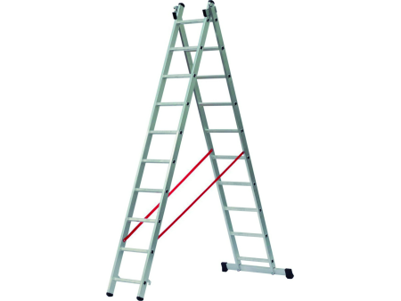 ESCALERA 2 TRAMOS 2 X 9 PELDAÑOS ( 2.60 - 4.00 ) TREK