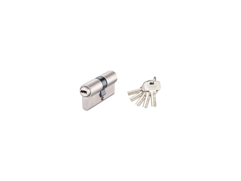 CILINDRO SEGURIDAD LEVA LARGA 30 X 30 NIQUEL 5 PITONES
