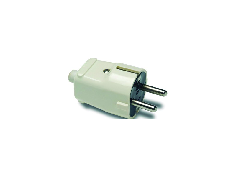 CLAVIJA RECTA CON T.T 16A-250V 4,8MM