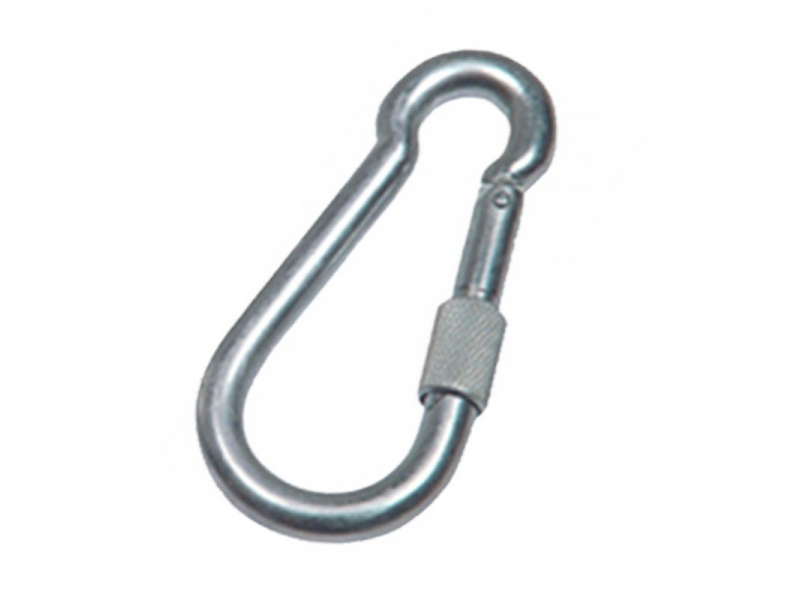 MOSQUETON BOMBERO CON SEGURO 10 X 100MM ABS                