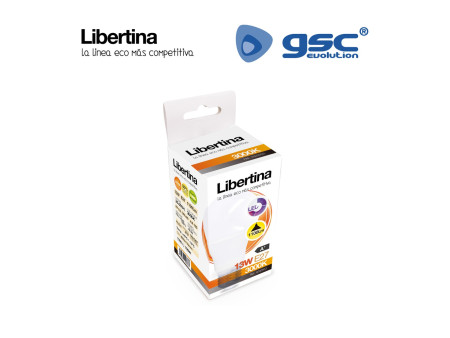 LAMPARA ESTANDAR A60 LED 13W E-27 3000K LIBERTINA
