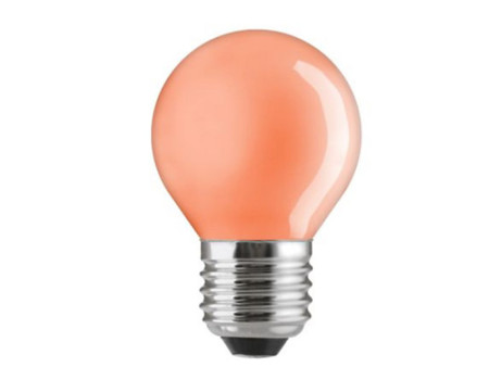 BOMBILLA INCANDESCENTE ESFERICA ROJA E-27 15W 230V