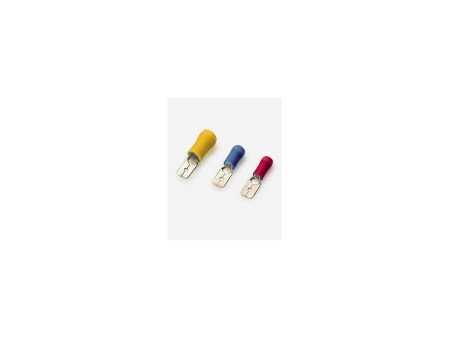 TERMINAL PREAISLADO ENCHUFABLE MACHO AFM - 2.5 AZUL