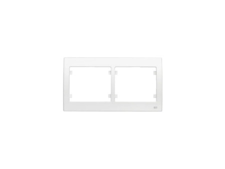 MARCO 2 ELEMENTOS HORIZONTAL IRIS BLANCO 18002 CEF 