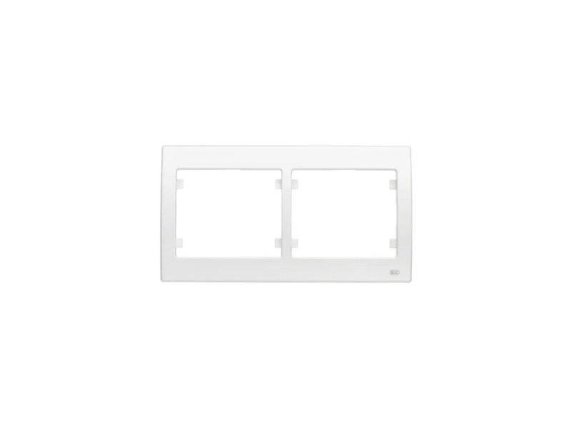 MARCO 2 ELEMENTOS HORIZONTAL IRIS BLANCO 18002 CEF 