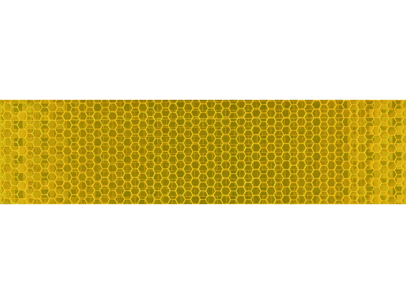 CINTA ADHESIVA REFLECTANTE AMARILLA 33M X 50MM