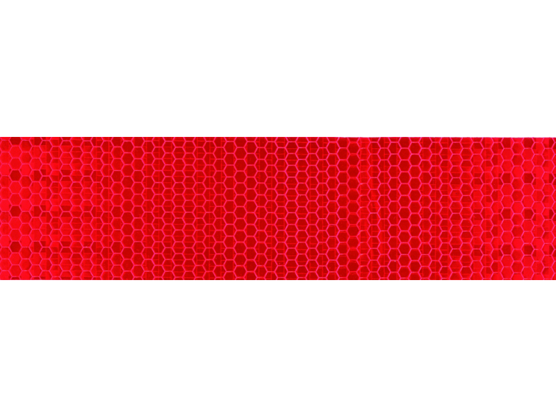 CINTA REFLECTANTE ADHESIVA ROJA 33M X 55MM