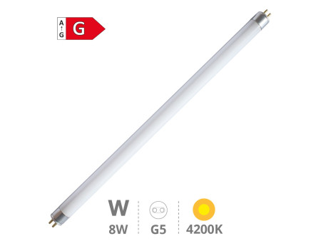TUBO FLUORESCENTE G5/T5 8W 302MM 440LM