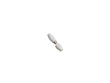 EMPALMADOR CABLE TV COAXIAL RECTO BLANCO