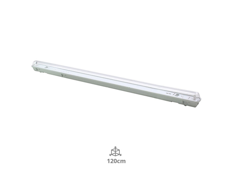 PANTALLA ESTANCA SIMPLE PARA LED 1 X 120 CM
