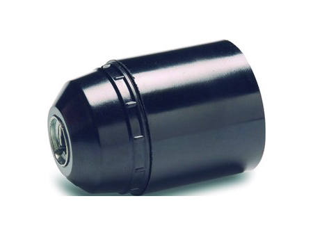 PORTALAMPARAS LISO E-27 NEGRO