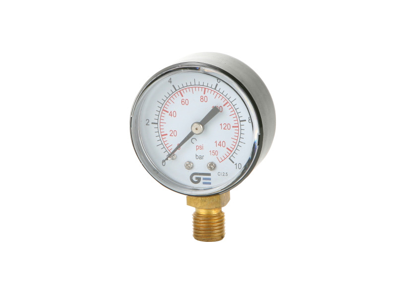 MANOMETRO AIRE 53MM 1/4" BSP 0-10BAR     0-150PSI 