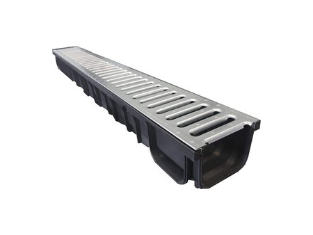 CANALETA POLIPROPILENO + REJILLA GALVANIZADA 100 X 12 X 8.4MM CON CLIP