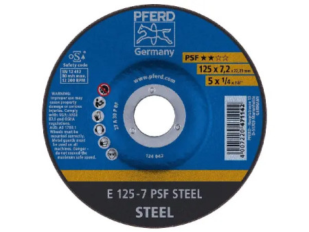 DISCO DE DESBASTE ACERO PARA AMOLADORA 180 X 6,3 X 22,2MM PFERD 62017634