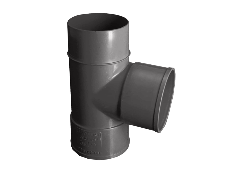 TE INJERTO DERIVACION 87º ENCOLAR M-H 90MM PVC EVACUACION