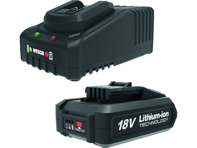 BATERIA 18V 2.0AH + CARGADOR WESCO