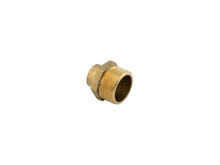 ENTRONQUE MACHO SOLDAR - ROSCAR 1/2" X 18MM LATON