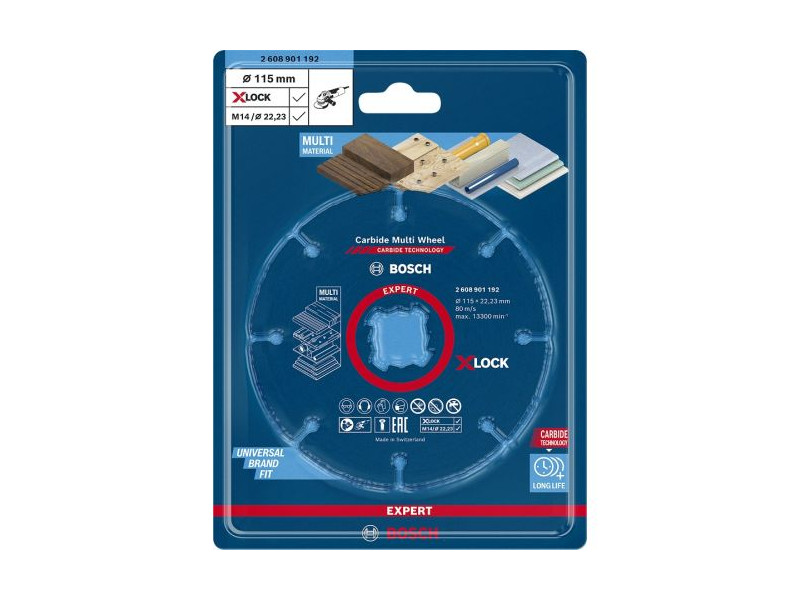 DISCO AMOLADORA MULTIMATERIAL X LOCK 115MM 