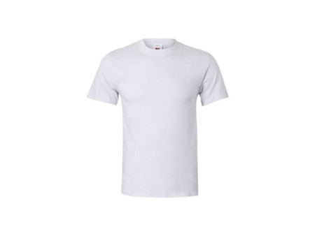 CAMISETA MANGA CORTA ALGODON SIN BOLSILLO COLOR BLANCA TALLA M