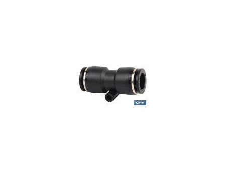 RACORD DE PLASTICO RECTO IGUAL 12MM