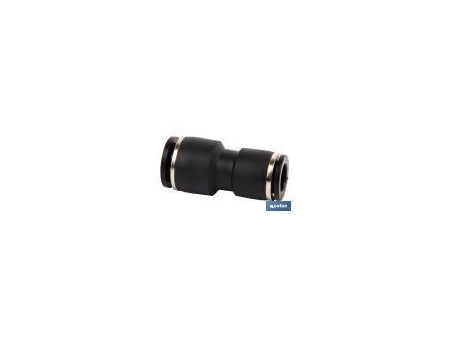 RACORD REDUCIDO DE PLASTICO RECTO 6 - 4MM