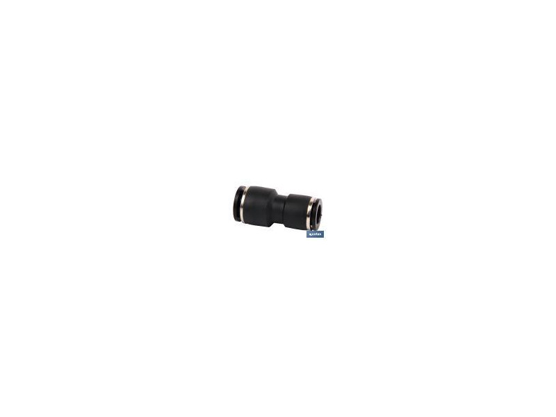 RACORD REDUCIDO DE PLASTICO RECTO 6 - 4MM