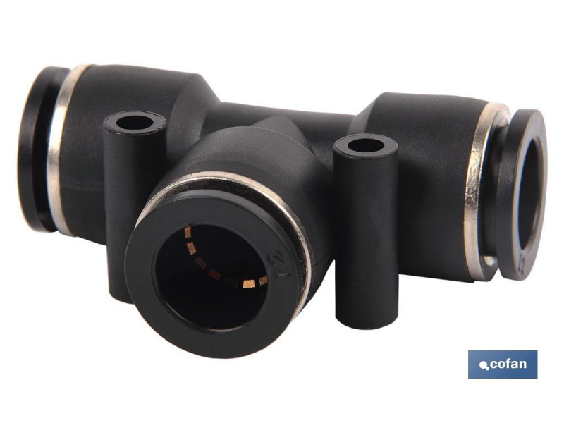 RACORD DE PLASTICO "T" IGUAL 4MM