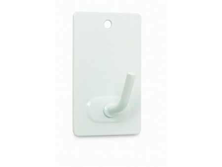 PERCHA ADHESIVA LACADO BLANCO 3UDS
