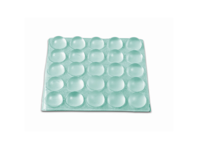 GOTAS PROTECTORAS ADHESIVAS Ø10 MM ALTO 5MM/ TRASNPARENTE BLISTER 25 UND