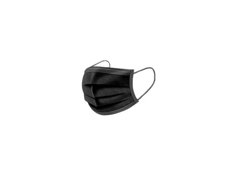 MASCARILLA QUIRURGICA TIPO IIR NEGRA CE  (10 UNIDADES)