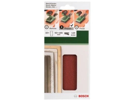 SET HOJAS DE LIJA PARA LIJADORA ORBITAL 93 X 230 G80 (10 UNIDADES)