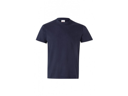CAMISETA MANGA CORTA ALGODON SIN BOLSILLO. COLOR AZUL MARINO. TALLA XL