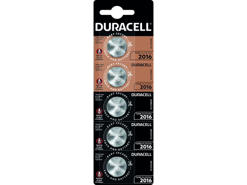 PILA BOTON DURACELL LITIO 2016 (1 UND)