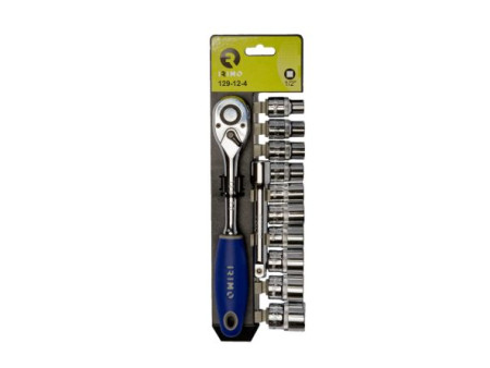 JUEGO LLAVE CARRACA 72D + 10 VASOS 1/2" IRIMO 129-12-4