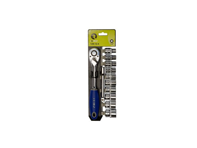 JUEGO LLAVE CARRACA 72D + 10 VASOS 1/2" IRIMO 129-12-4