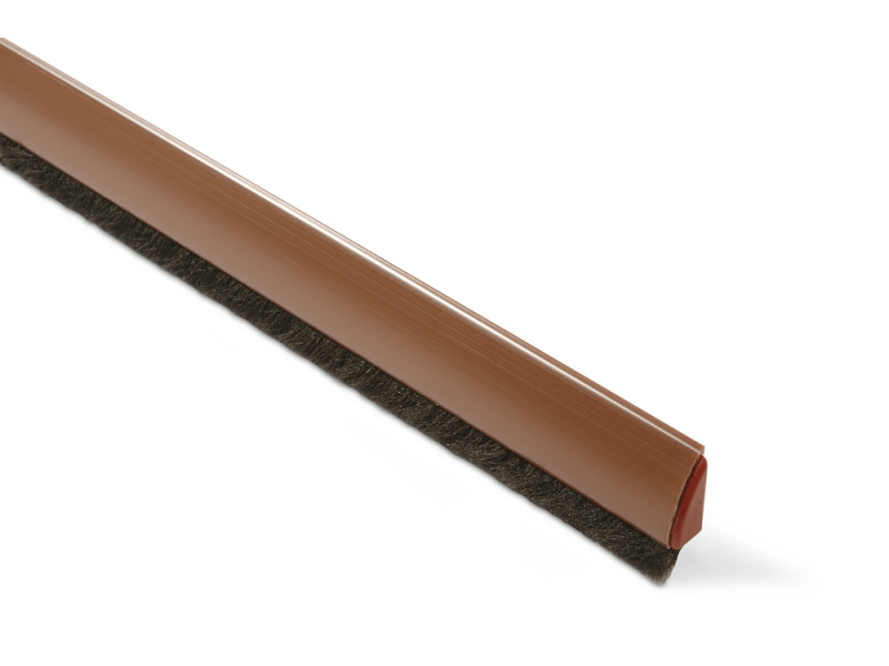 BURLETE PVC CURVADO 1M MARRON ADHESIVO